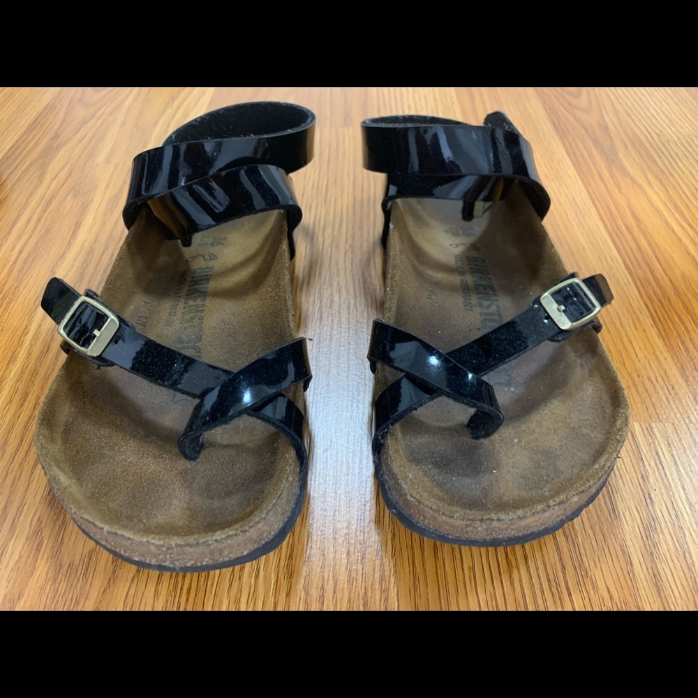 Birkenstock Yara - Black Patent 36 Women's Sandals